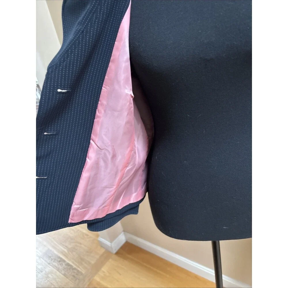 Signature Larry Levine Suit Women's Sz 10 Black Pinstripe Pants & Blazer Career
